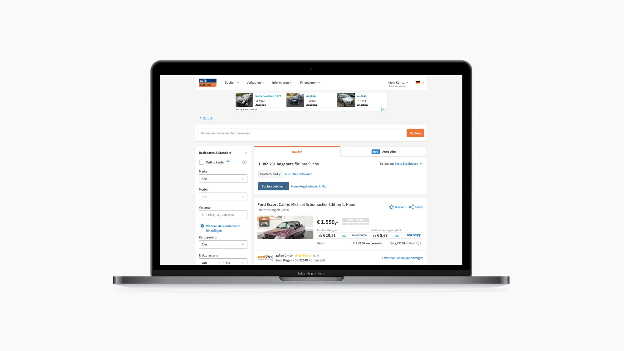 AutoScout24: Search, listings and detail pages for Europe's largest car marketplace.