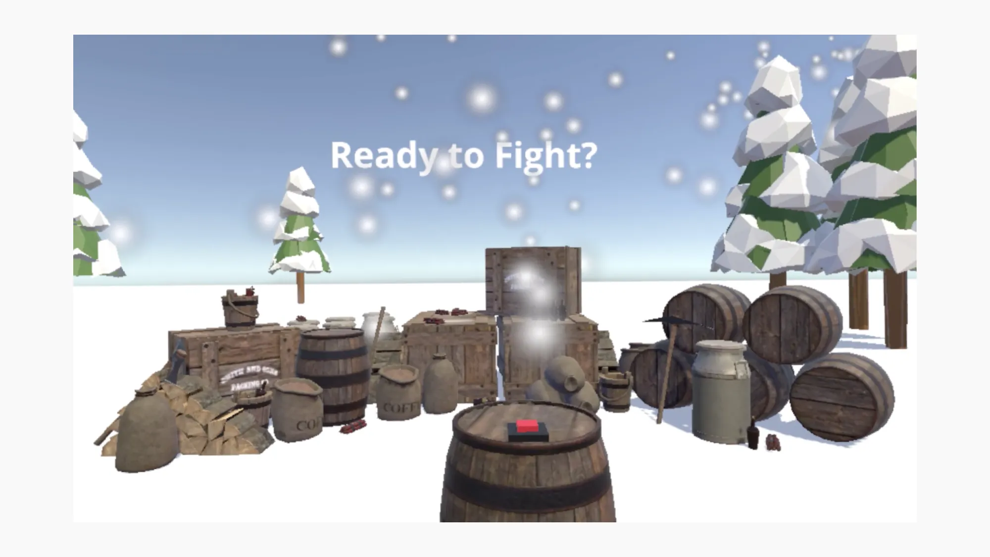 Carrotinator: Two snowmen, carrot grenades and teleporting snowballs.