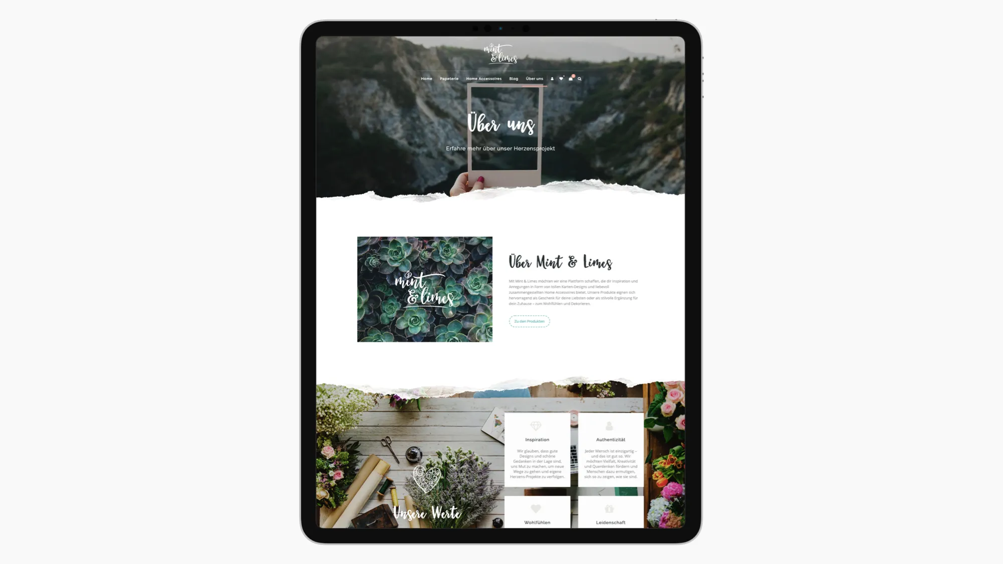 Mint & Limes, screen 2